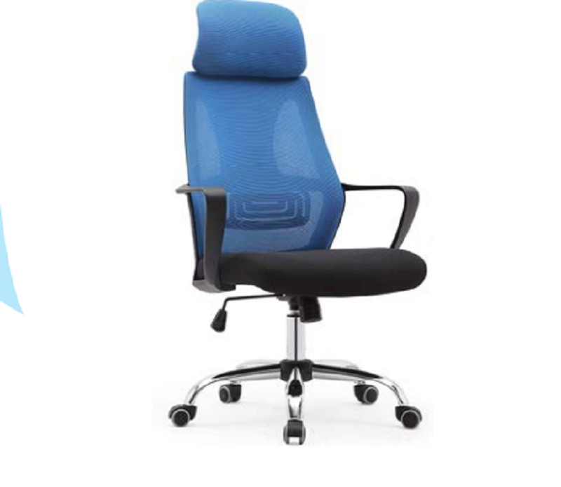 POLTRONA DIREZIONALE GENIUS CON POGGIATESTA COLORE BLU 64x63x115 cm POLTRONA DIREZIONALE GENIUS CON POGGIATESTA COLORE BLU 64x63x115 cm
